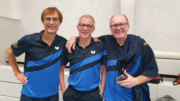 Hoheneck IV Tischtennismannschaft im Pokal gegen Pattonville II